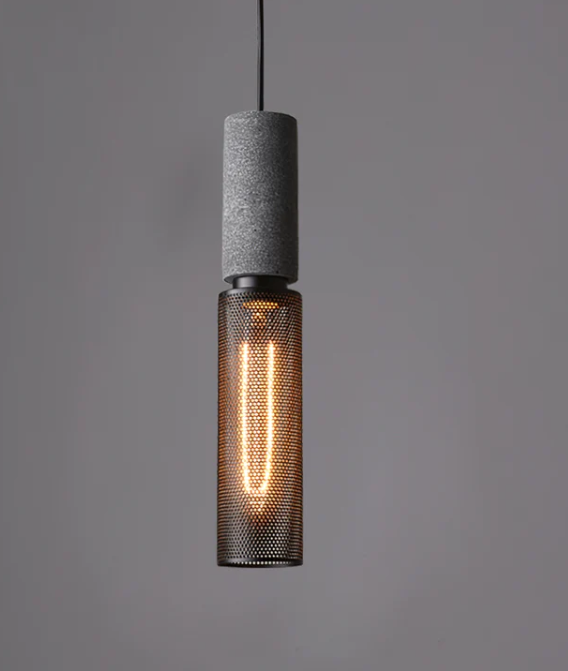 Concrete industry pendant lamp