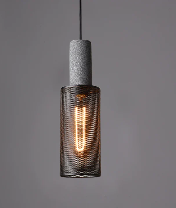 Concrete industry pendant lamp