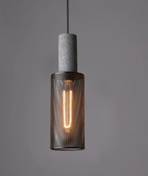 Concrete industry pendant lamp