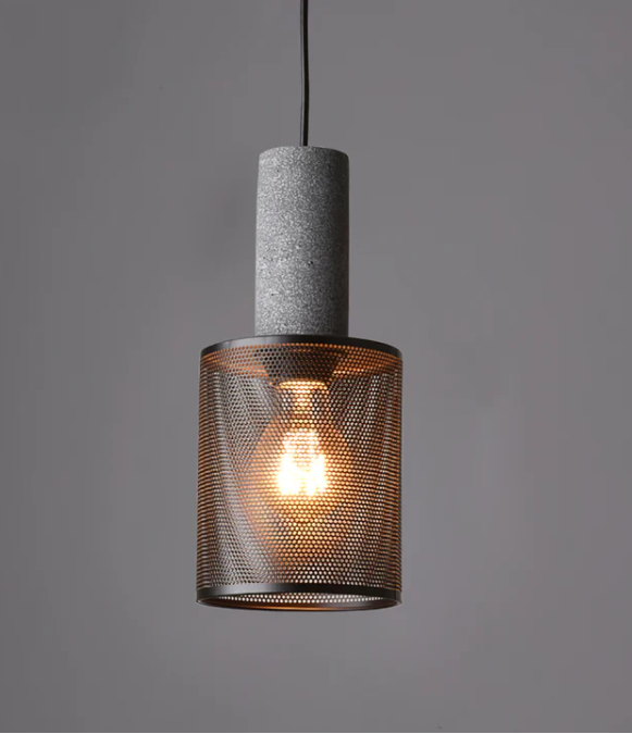 Concrete industry pendant lamp