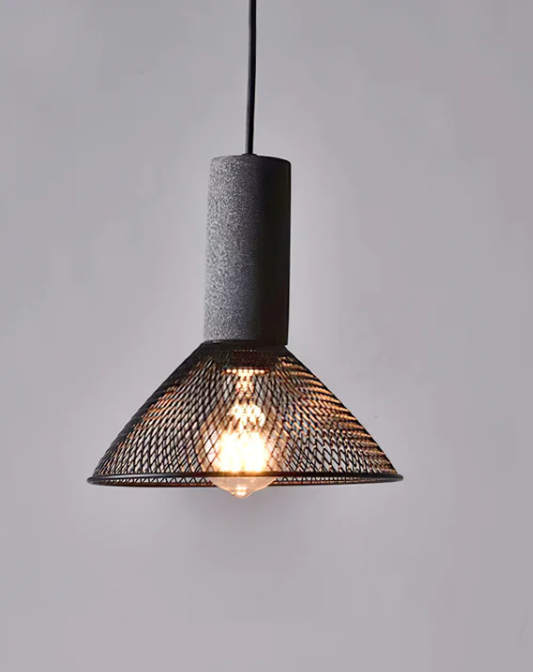 Concrete industry pendant lamp