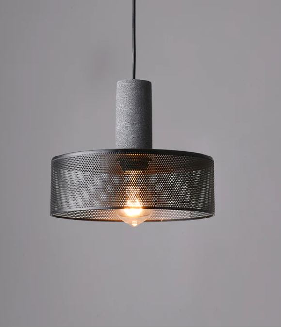 Concrete industry pendant lamp