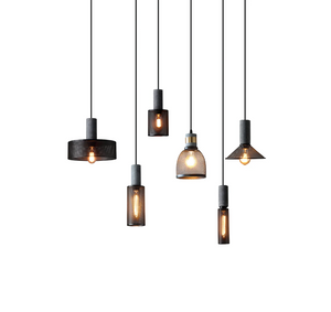 Concrete industry pendant lamp