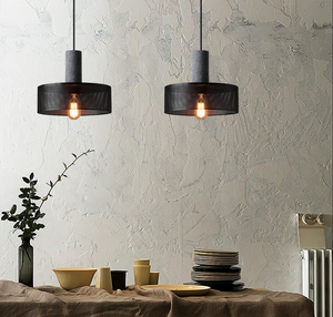 Concrete industry pendant lamp