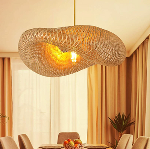 BAMBOO WEAVING HANGING LIGHT - RATTAN PENDANT LIGHT